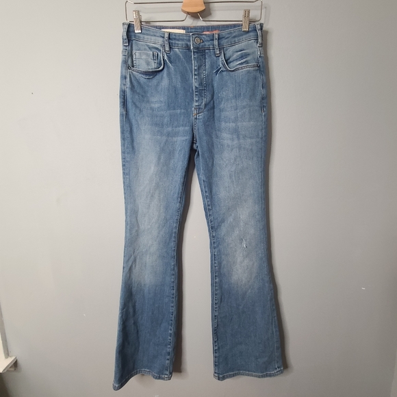 Anthropologie Pilcro High Waist Flared Button Fly Jeans - Picture 2 of 8